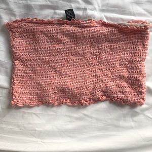 Pink striped bandeau